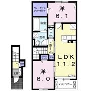 アルバ稲吉Aの間取り画像