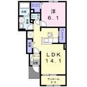 ヴィラ宮の前の間取り画像