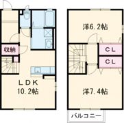 リレア学園南の間取り画像