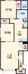 レジーナB棟の間取り画像