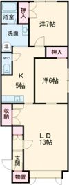 レジーナB棟の間取り画像