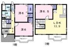 シャン・ド・フルール Dの間取り画像