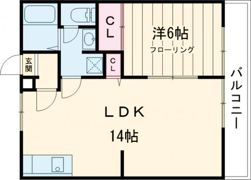 パナハイツ鏡Dの間取り画像