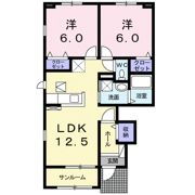 サンライズ Aの間取り画像