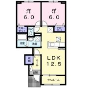 サンライズ Aの間取り画像