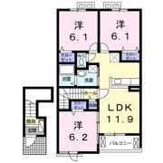 サンライズ Aの間取り画像