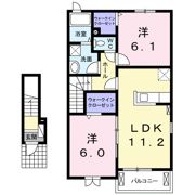 サンライズ Bの間取り画像