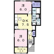 パーペチュアルハーモニー Cの間取り画像