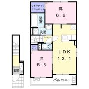 ルタン ラフィネ Ⅰの間取り画像