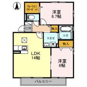 リビングタウン祝園 C棟の間取り画像