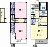 シャン・ド・フルール雅の間取り画像