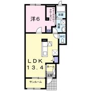 J＆EサウスクレメントⅠの間取り画像