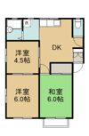 コーポ秋田Cの間取り画像