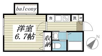 セカンドダウンの間取り画像