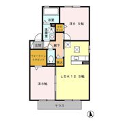 メゾンフローラル A棟の間取り画像