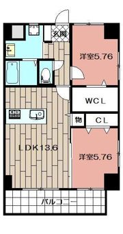 THE SQUARE・Central Residenceの間取り画像