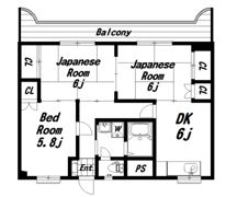 シャトル上杉の間取り画像