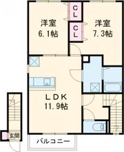 アムールSelvaの間取り画像
