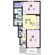 アルカンシェルⅡAの間取り画像