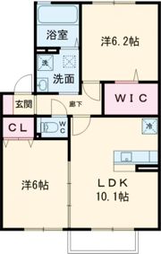 シャンテ小絹の間取り画像