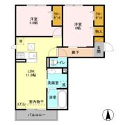 ルピナスヴィラ ABの間取り画像