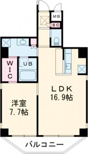 B－PROUD天満橋の間取り画像
