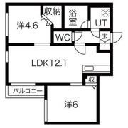 グランオルセー厚別中央の間取り画像