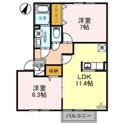 エトワール Aの間取り画像