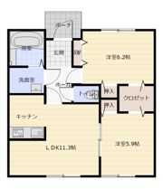 クレールの間取り画像