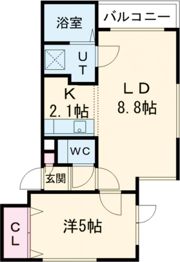 CANAAN黄金南Ⅱの間取り画像
