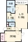 CANAAN黄金南Ⅱの間取り画像