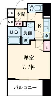 プレサンス神戸元町ベルシオンの間取り画像