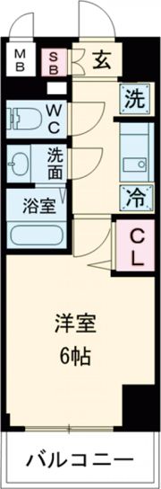 プレサンス神戸元町ベルシオンの間取り画像