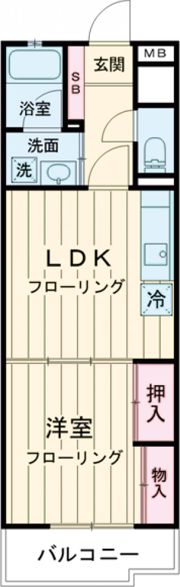 ジュリアス中山手の間取り画像