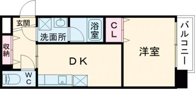 プリオーレ新開地の間取り画像