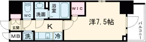 エスリード神戸ハーバーテラスの間取り画像