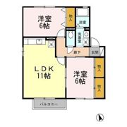 セジュールシャンスⅡ B棟の間取り画像