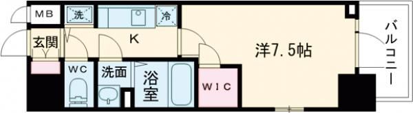 エスリード神戸ハーバーテラスの間取り画像