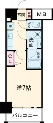 ファーストレジデンス三宮EASTの間取り画像
