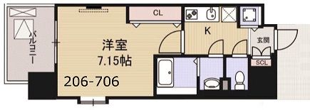 Luxe東灘の間取り画像