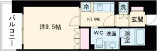 リーガル神戸三宮フラワーロードの間取り画像