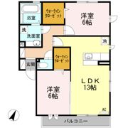 アーバングリーン長尾 B棟の間取り画像