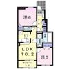 シェルブルーⅢ Bの間取り画像
