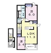 フローラSGの間取り画像