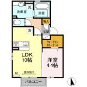プロシア A棟の間取り画像