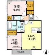 セジュール吉井の間取り画像