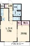セイシェル・大山 B棟の間取り画像