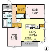 ブラン ノワール多摩の間取り画像