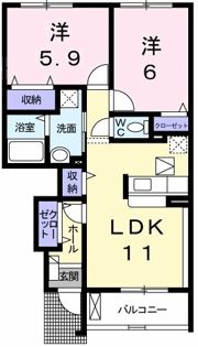 サンリットガーデンハウスNの間取り画像