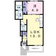 フォンテーヌ逆瀬川の間取り画像